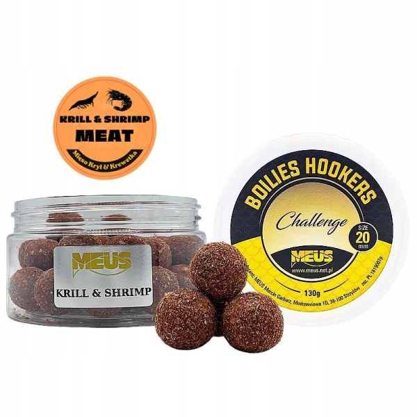 Kulki Haczykowe Challenge Tonące 20mm Krill&Shrimp Meat Mięso Kryl i K