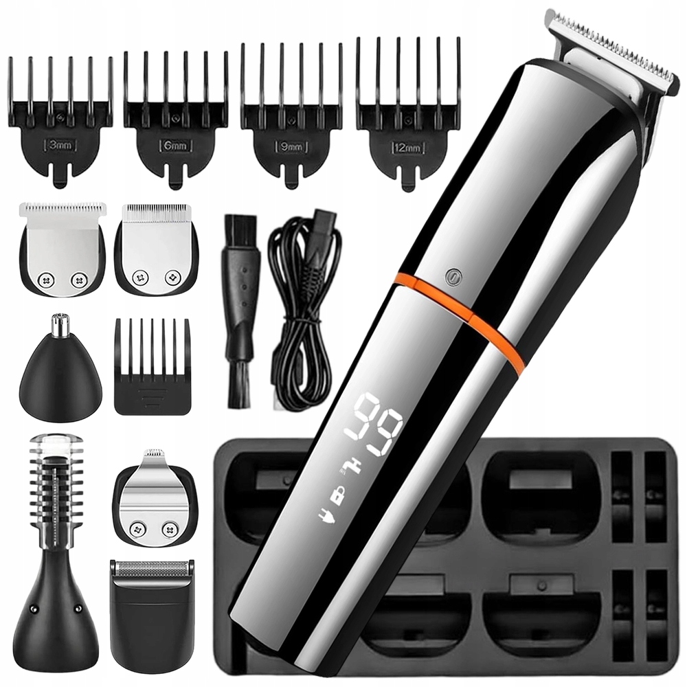 Stříhací Strojek Na Vlasy Profesionální elektrický 6v1 Bezdrátový