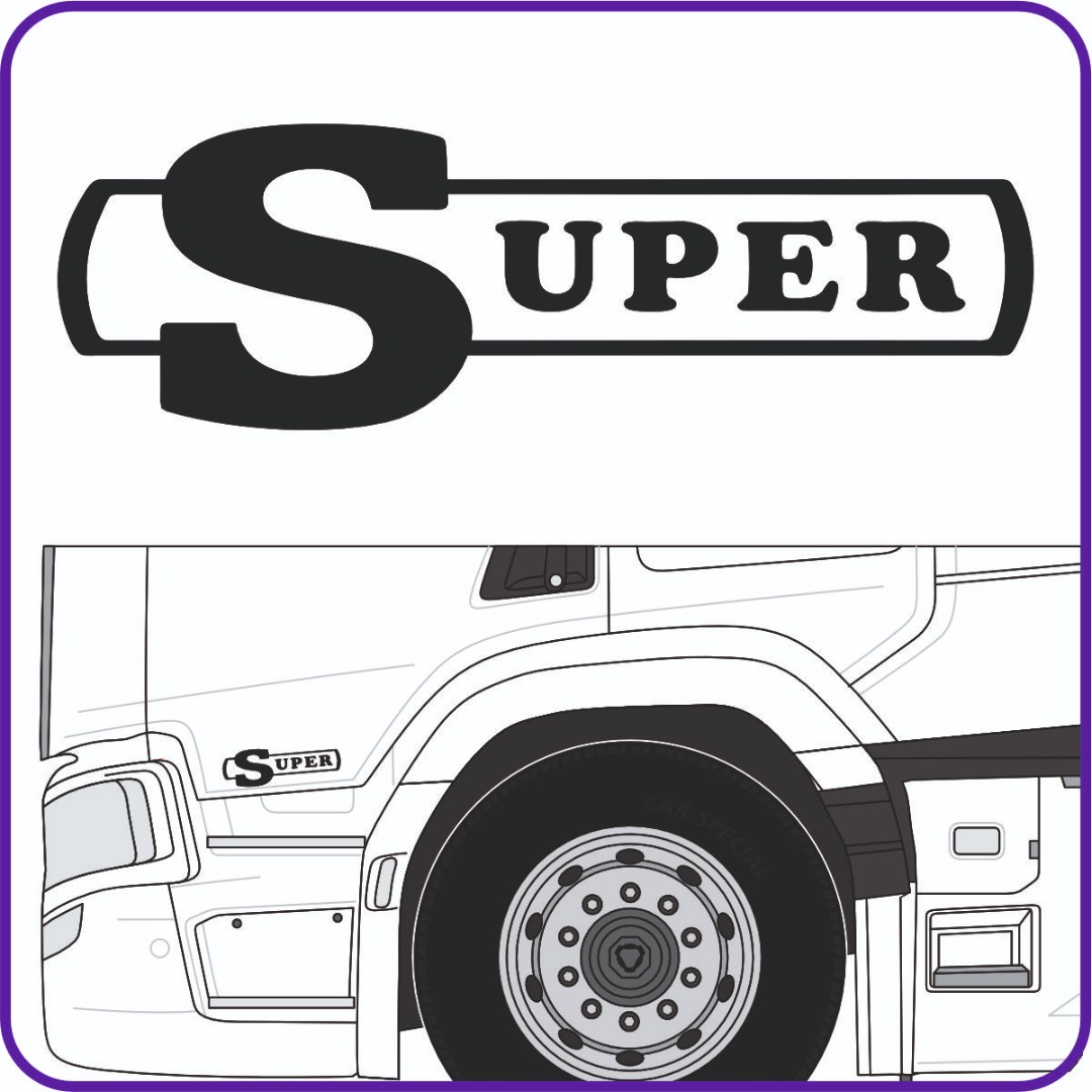 Naklejka Premium napis Scania S Ng