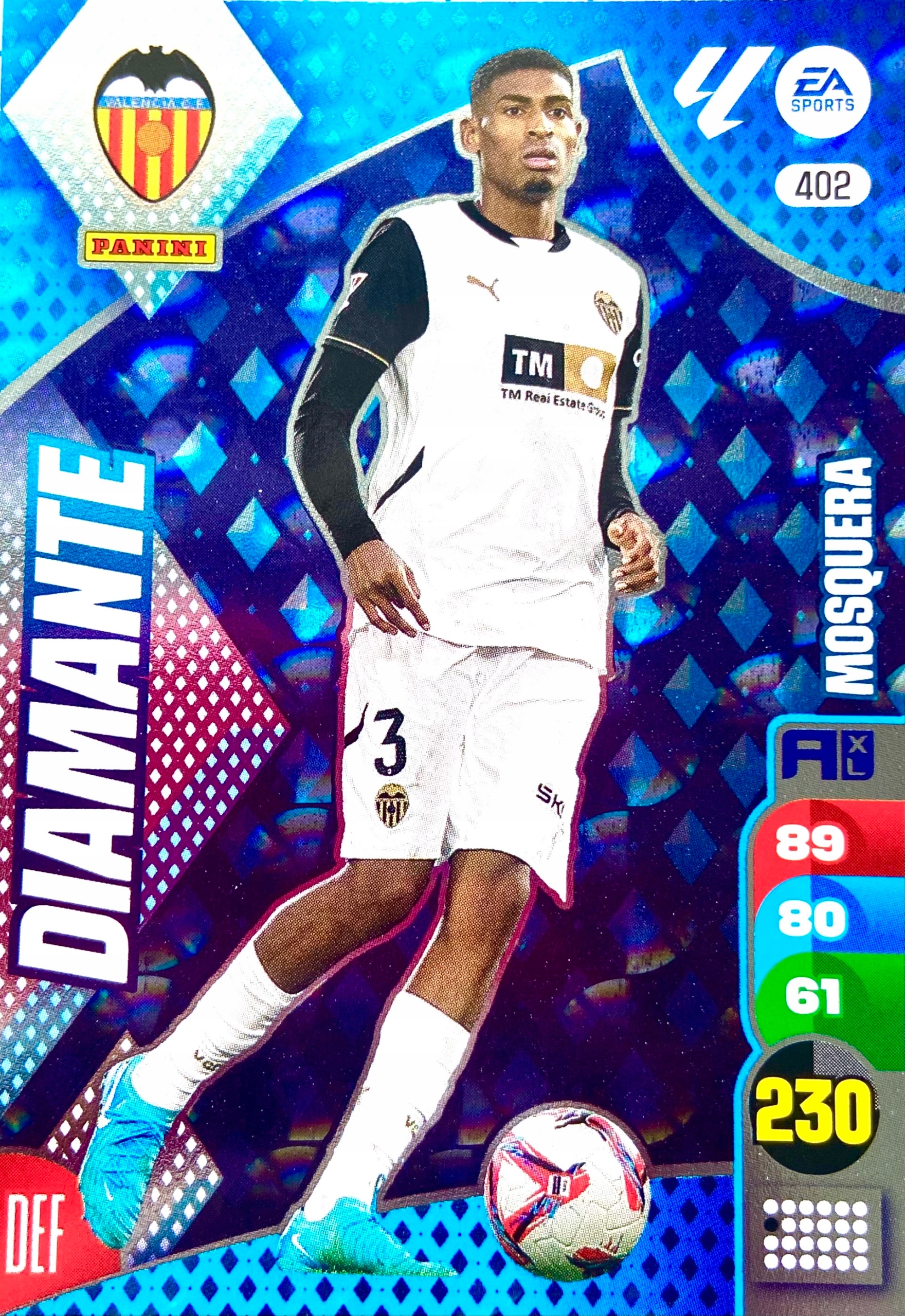 Panini La Liga 2024-25 2025 Diamante 402 Mosquera Valencia Cf