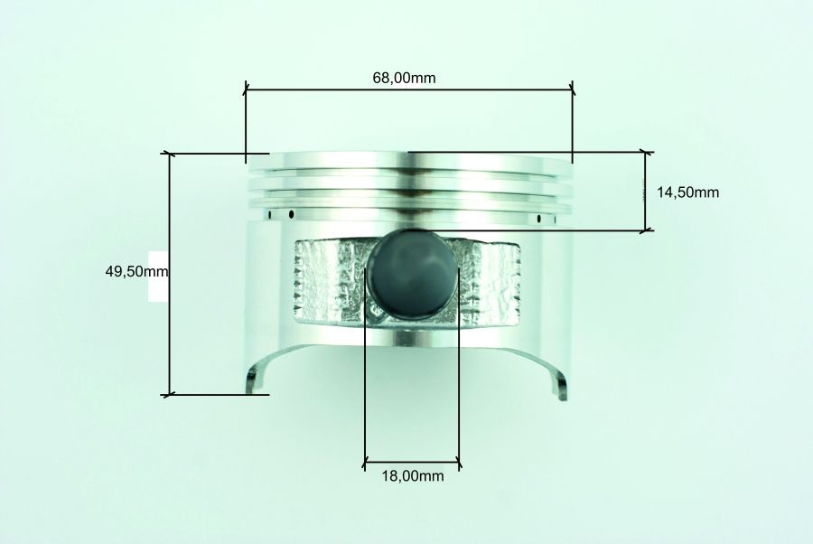 Tłok kpl z pierścieniami do LONCIN G200F / LIFAN 1 Kod producenta R-100165-2