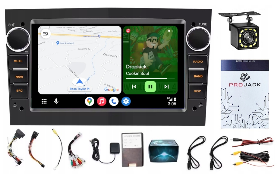 Rádio Navigácia Gps Opel Antara 2006-2011 Usb Wifi Bt Carplay 2/64 Gb