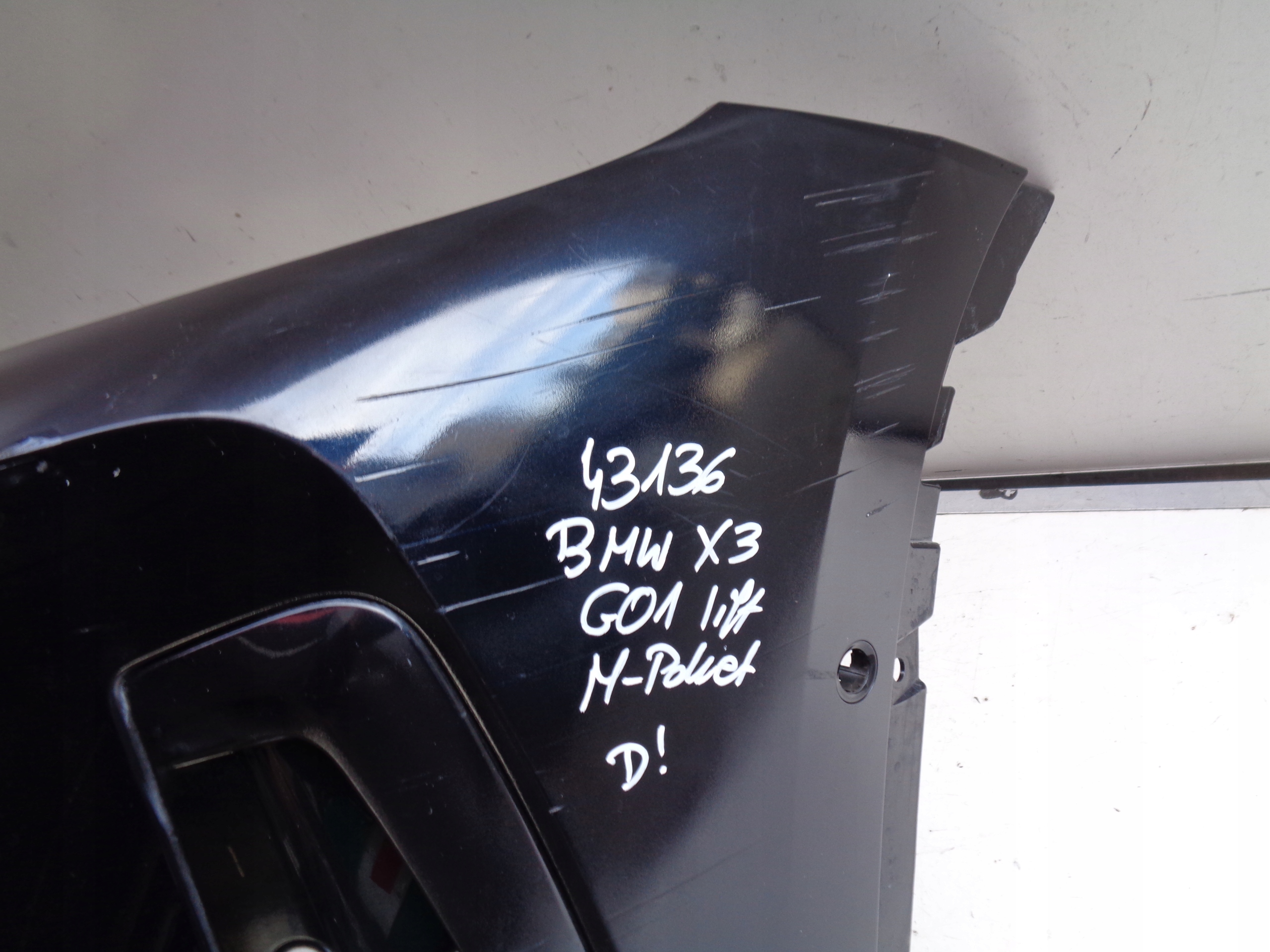 front bumper BMW X3 G01 LIFT m-packet NR 43136
