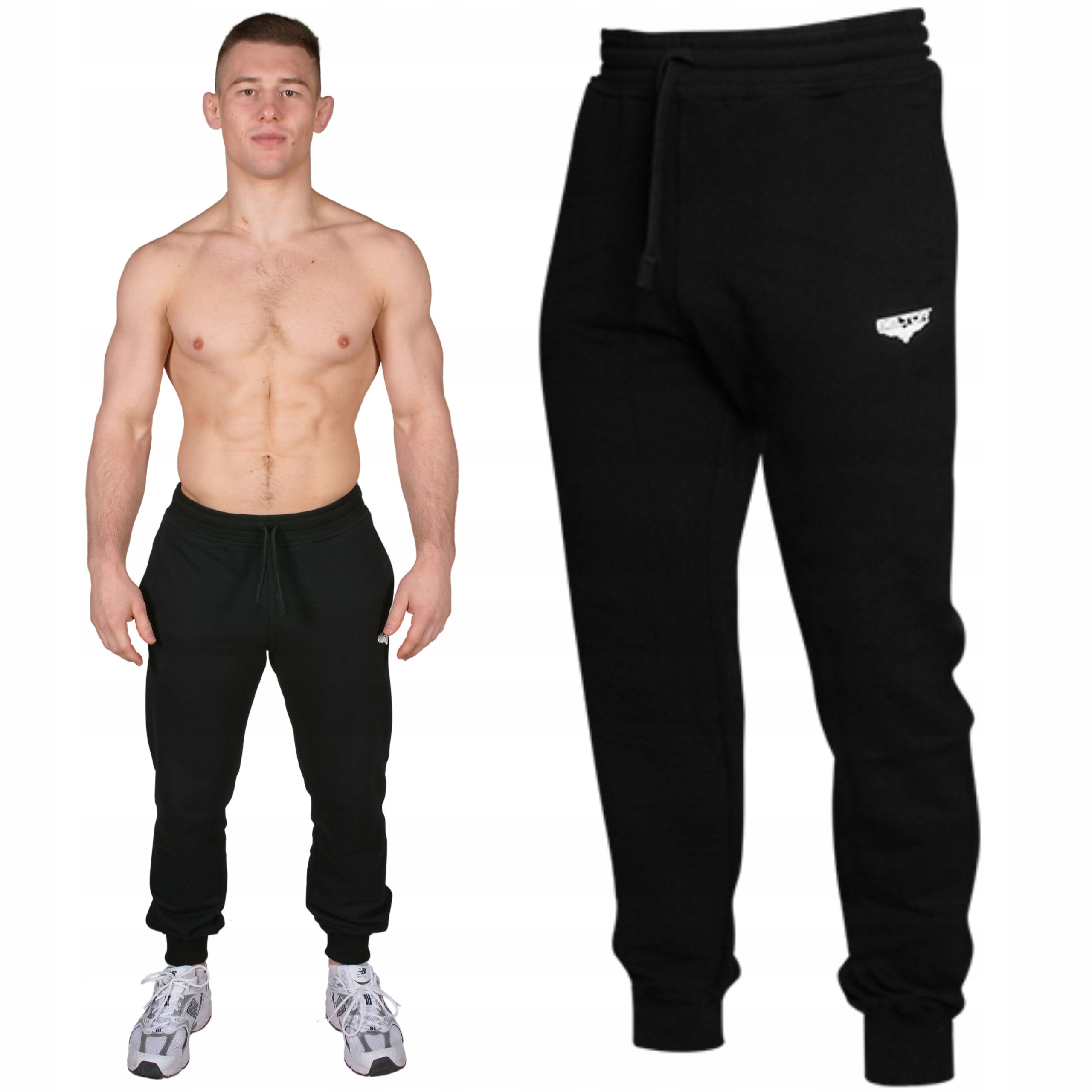 Beltor Spodnie Dresowe Hawk Sweatpants Czarne Dresy Ze Ściągaczem XL