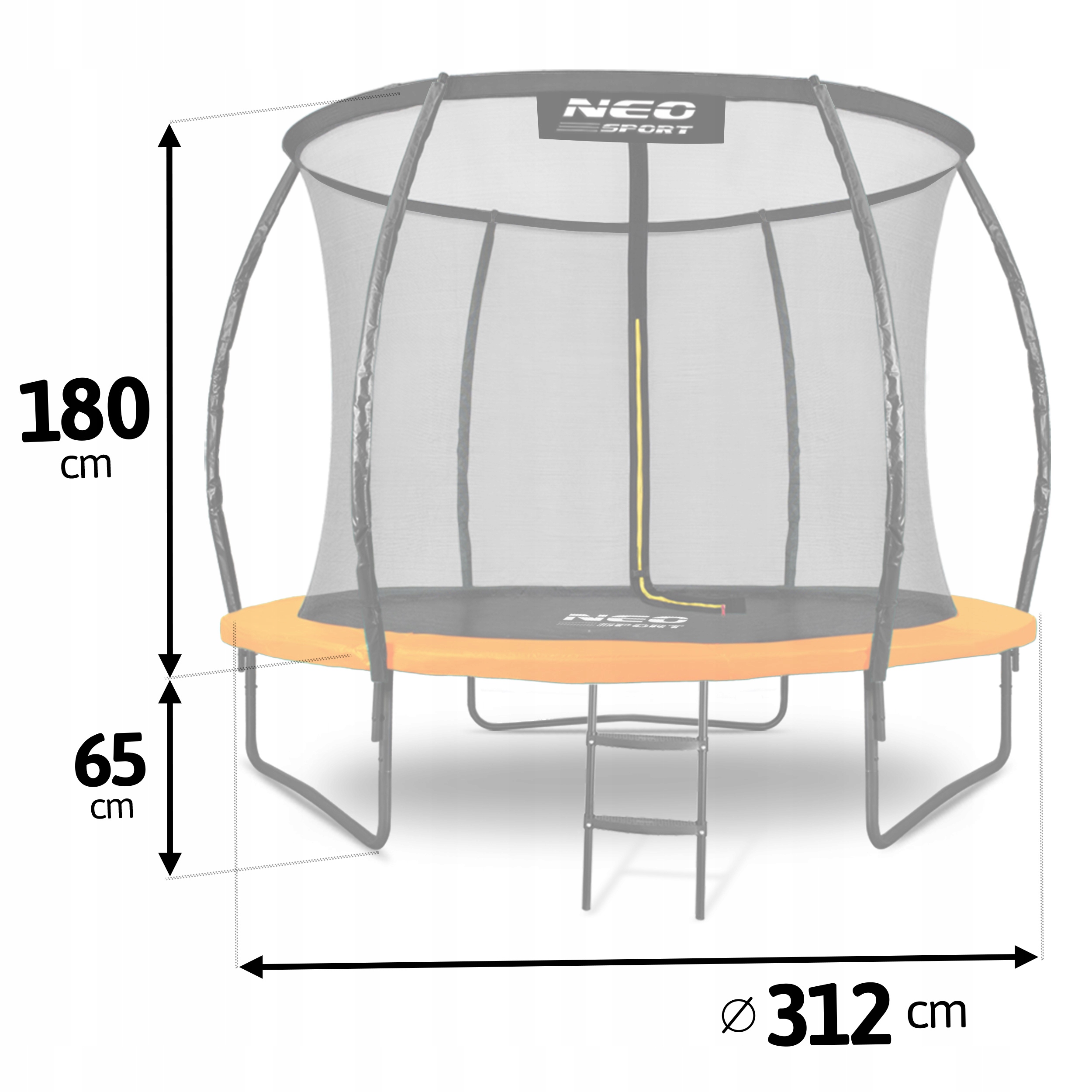 VAIKŲ SODO KOPĖČIAI 312 cm 10 pėdų Maksimali apkrova 150 kg