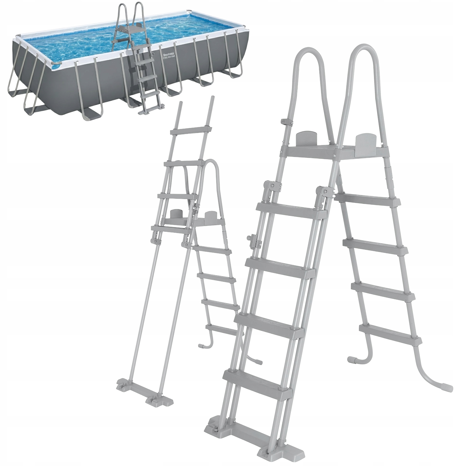Oboustranný Žebřík S Bazénovým Vstupem Se Hodí Do Bazénu Bestway 5612B