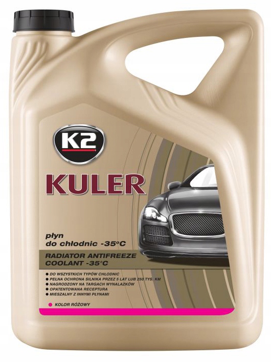 K2 - KULER - PŁYN DO CHŁODNIC - RÓŻOWY - 5L