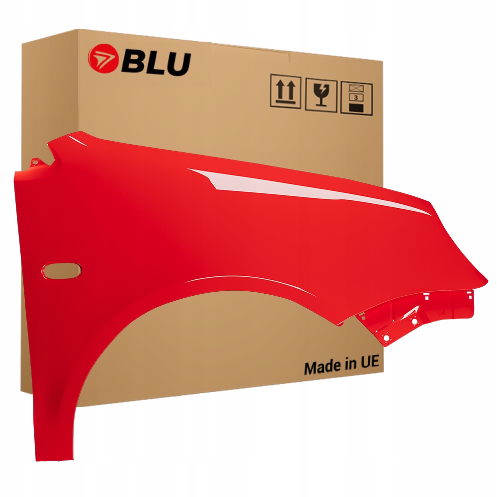 Blu Blatník Vw Polo 9N IV 4 LP3G pravý červený 01-05 přední