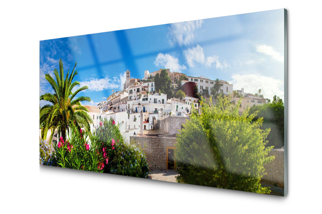 

Panel szklany Płytka Miasto Palma 120x60 + Klej