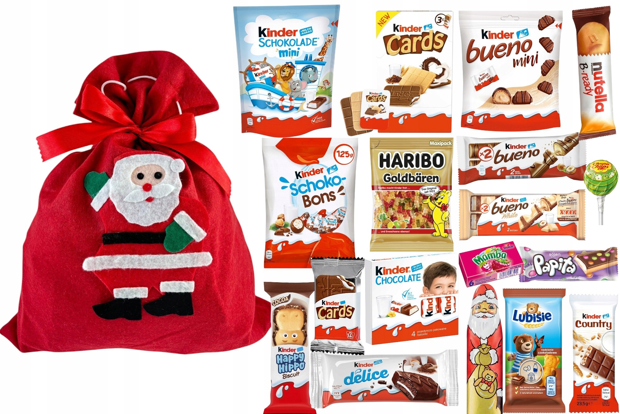 Duży Worek Słodyczy Kinder Mikołajki dla Dziecka XXL pod Choinkę