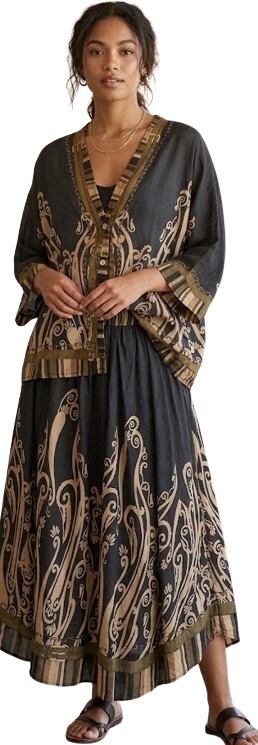 Elegantní Bavlněná Souprava – Košile +sukně-miho's ITALIA-320zł-180zł