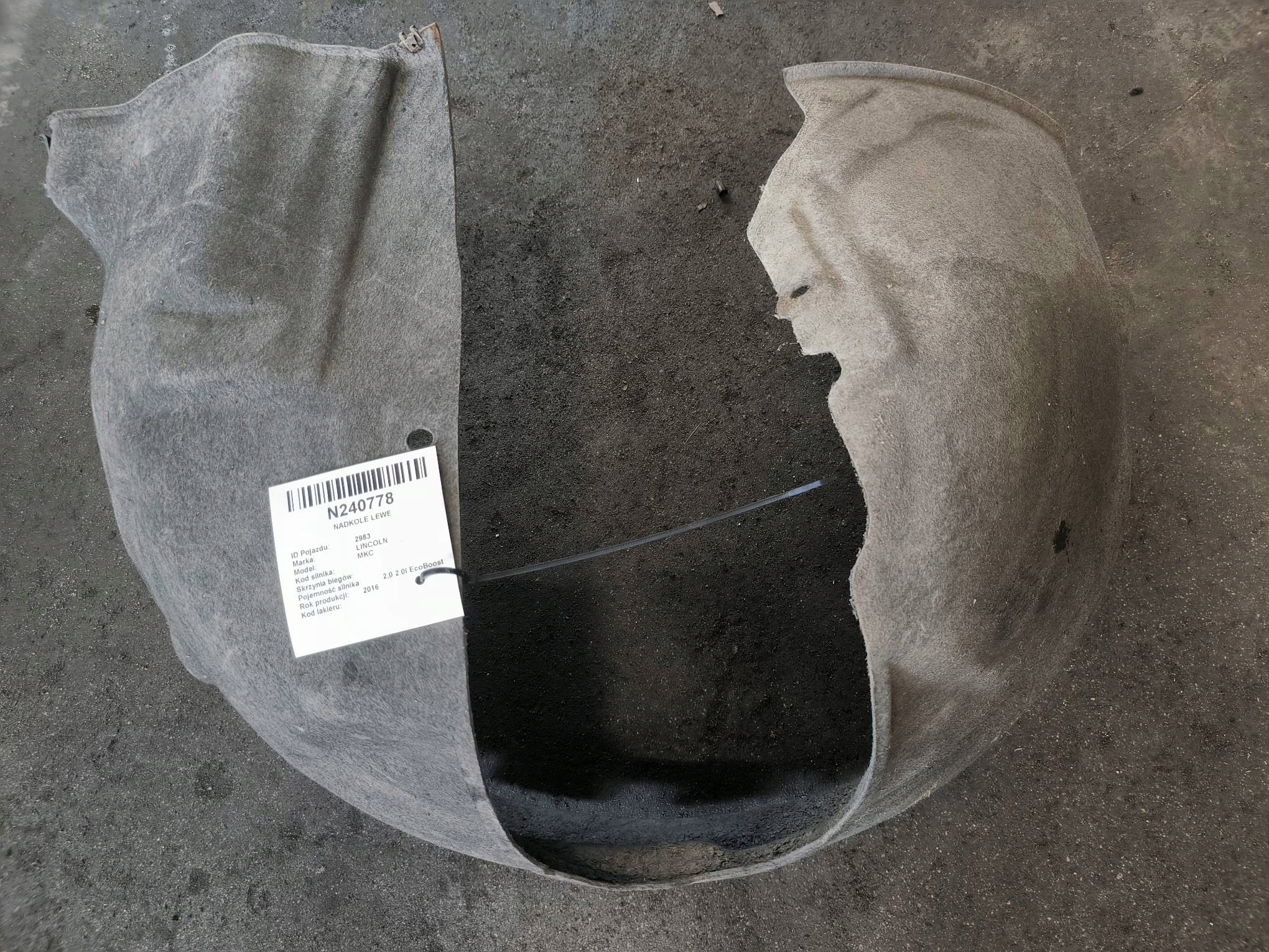 podblatník Ľavé LINCOLN MKC