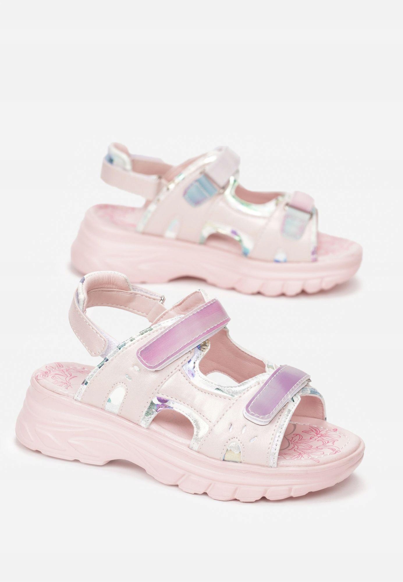 

Born2Be Różowe Sandały 30 Skóra naturalna Neon