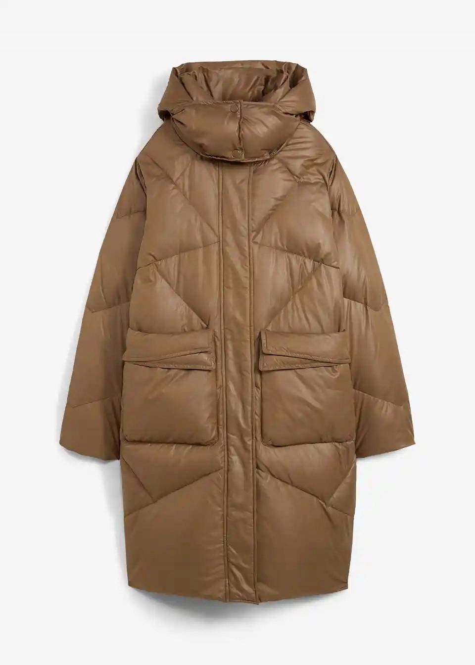 Bpc Długa Wodoodporna Kurtka Z Wypełnieniem Puchowym 48