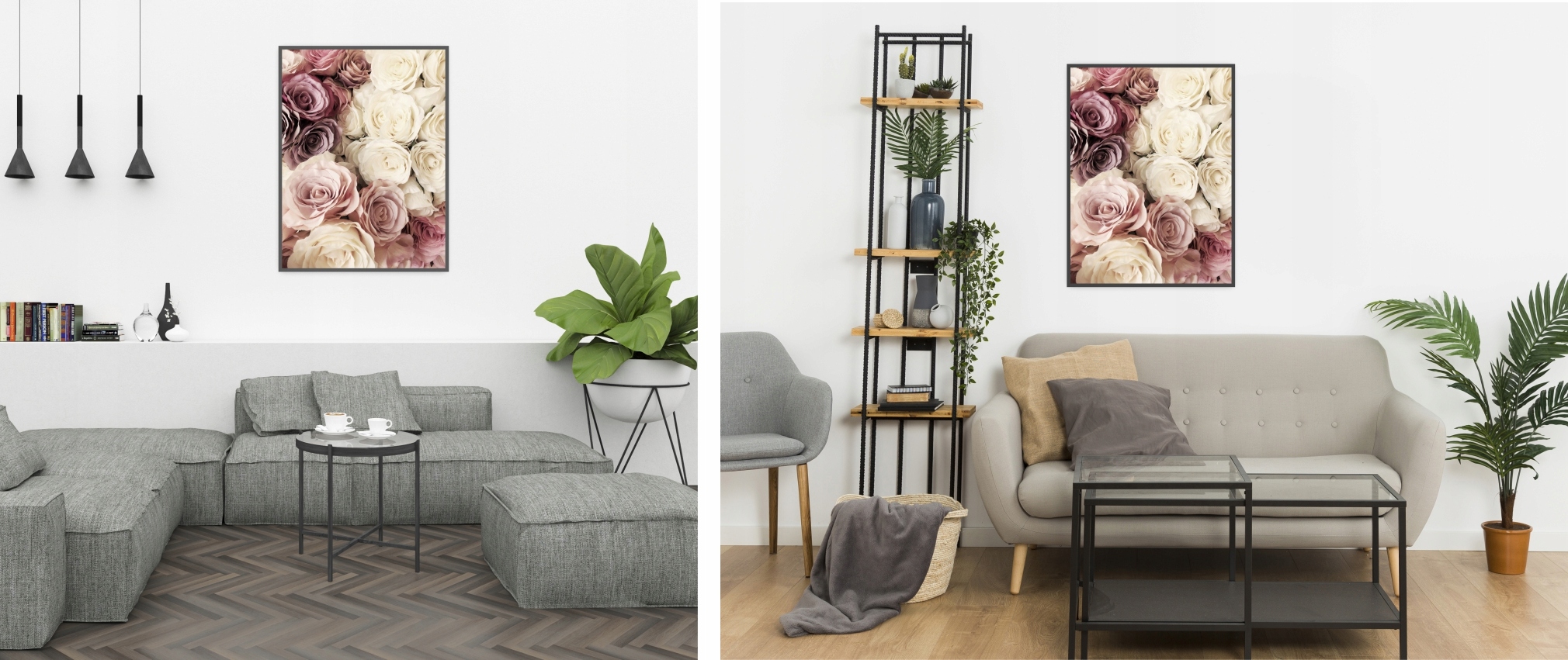 RÓŻE KWIATY plakat 30x40 cm wydruk #104 Wysokość produktu 40 cm