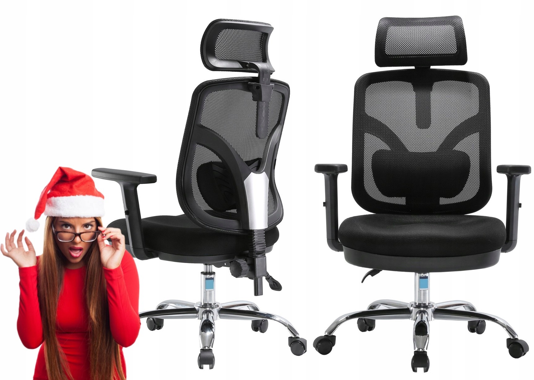 

Fotel Ergonomiczny * Krzesło biurowe aż do 150kg