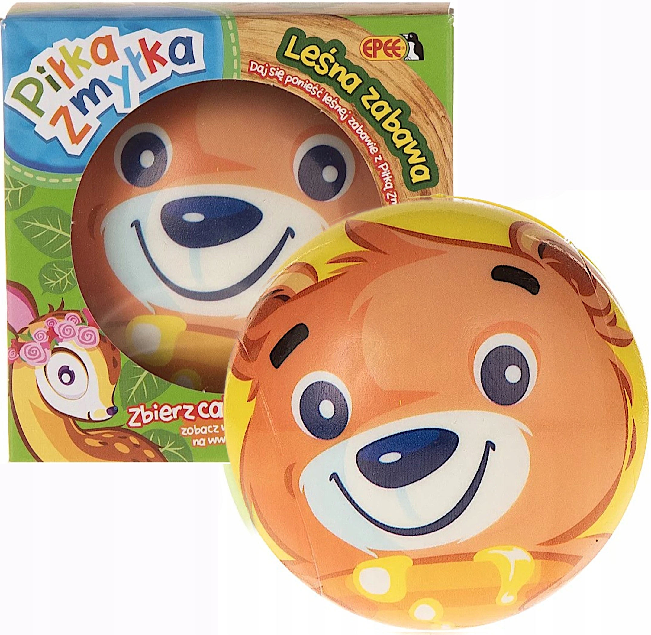PIŁKA ZMYŁKA LEŚNA ZABAWA ZWIERZĘTA LEŚNE ZWIERZĄTKA NIEDŹWIADEK EPEE Marka Epee