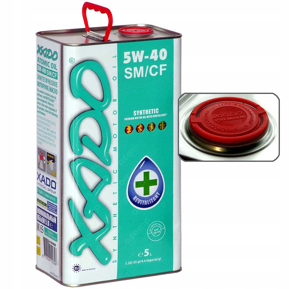 

Xado Atomic Oil +REVital 5w40 Sm/cf A3/B3/B4/C3 5L