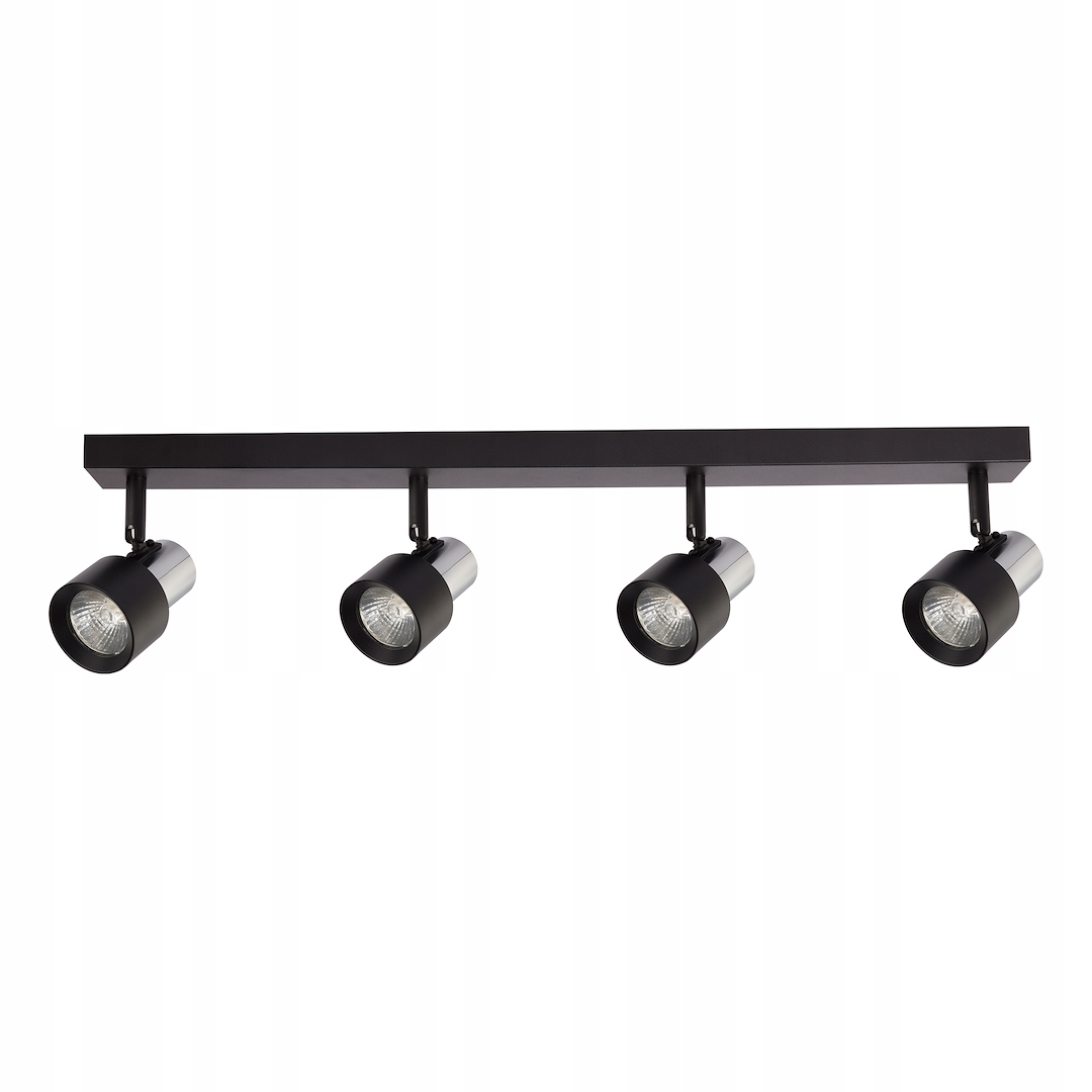 Stropní Svítidlo Cino 4xGU10 černá chrom