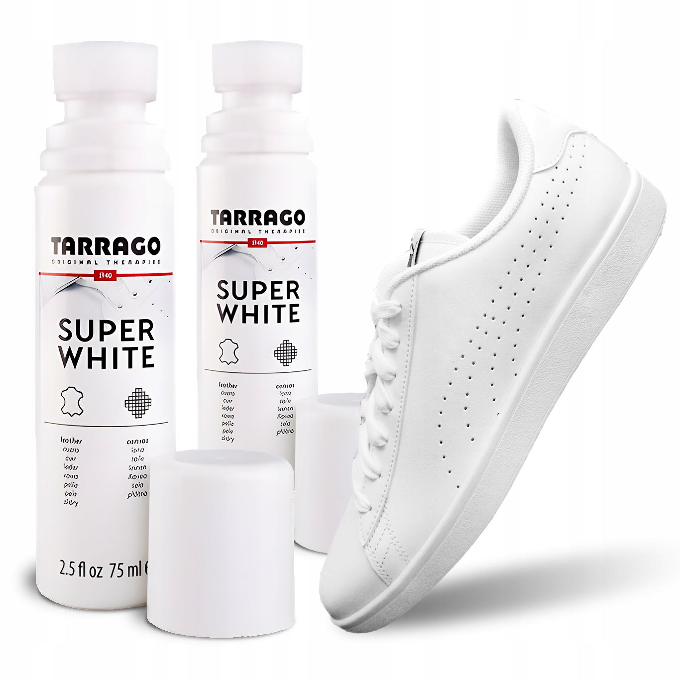 

2X Biała Pasta Kryjąca Do Sneakersów Butów 75 ml