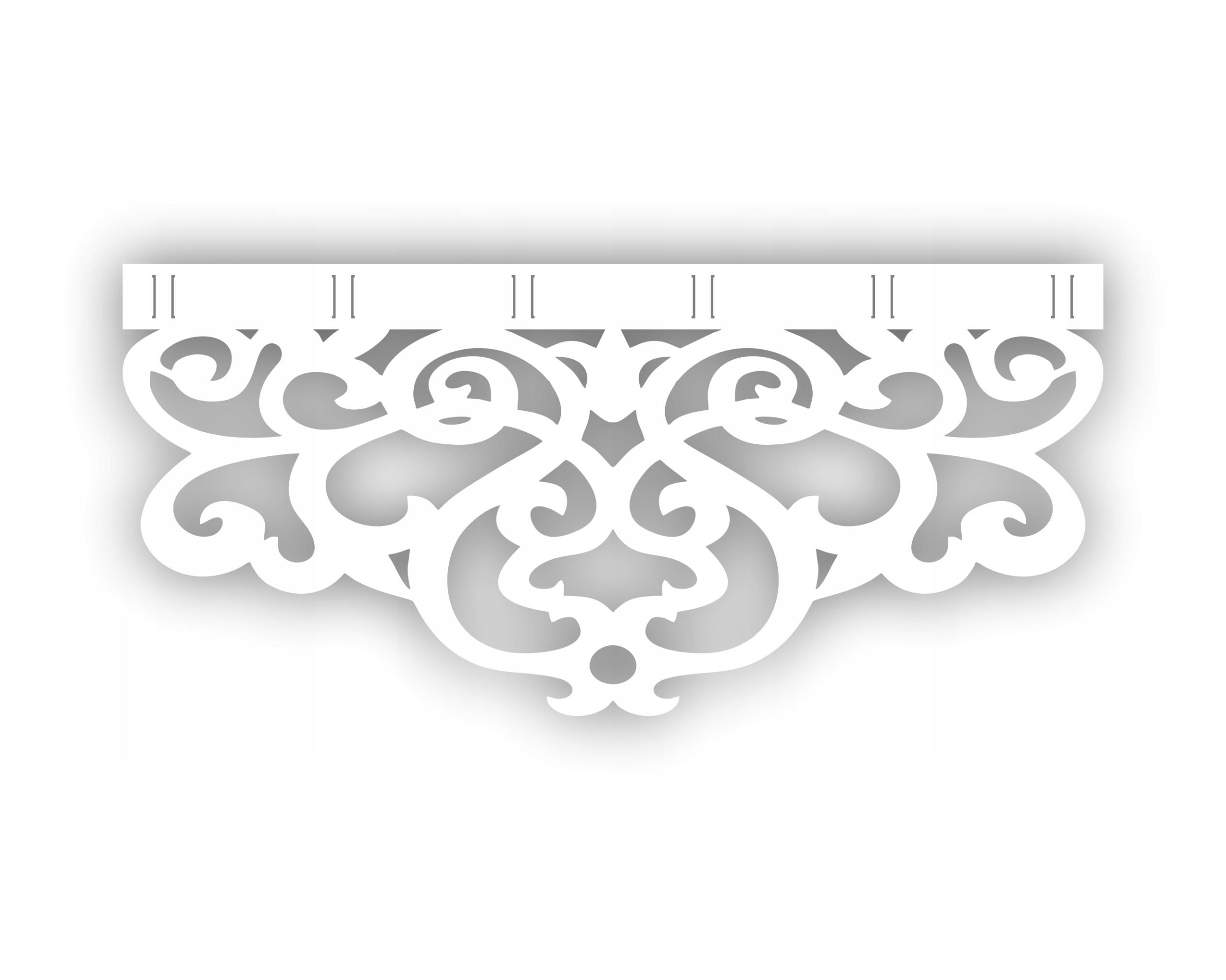 

Zazdrostka ażurowa do okna, kuchni Dekor -60cm-