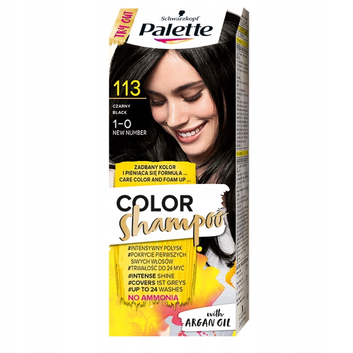

Palette Szampon Koloryzujący 113 Czerń 24 mycia