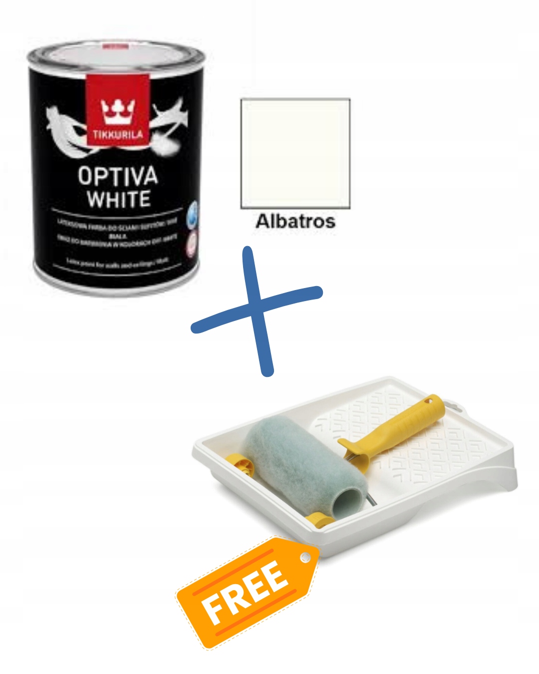 Akce!!! Tikkurila bílá matná 2,7L barva Albatros sada anza zdarma