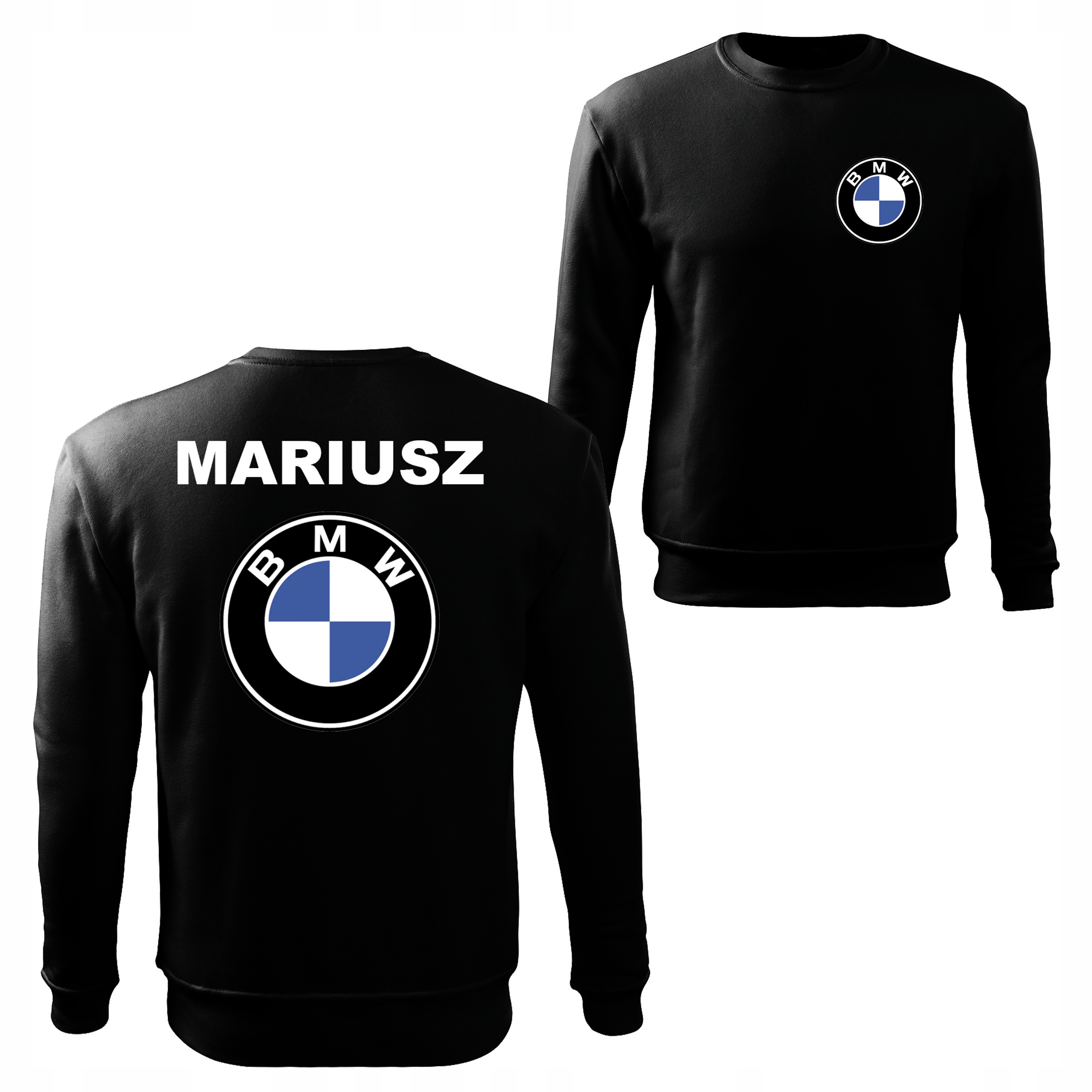

Bluza Męska Bmw Czarna + Imię Prezent M