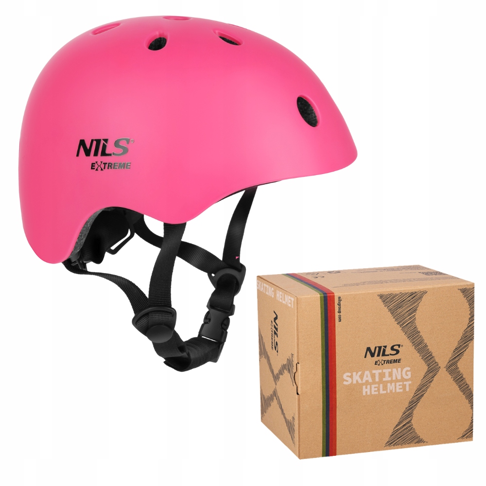 Kask Na Rolki Rower Hulajnogę Z Regulacją In-mold Orzeszek Nils 52-56 cm