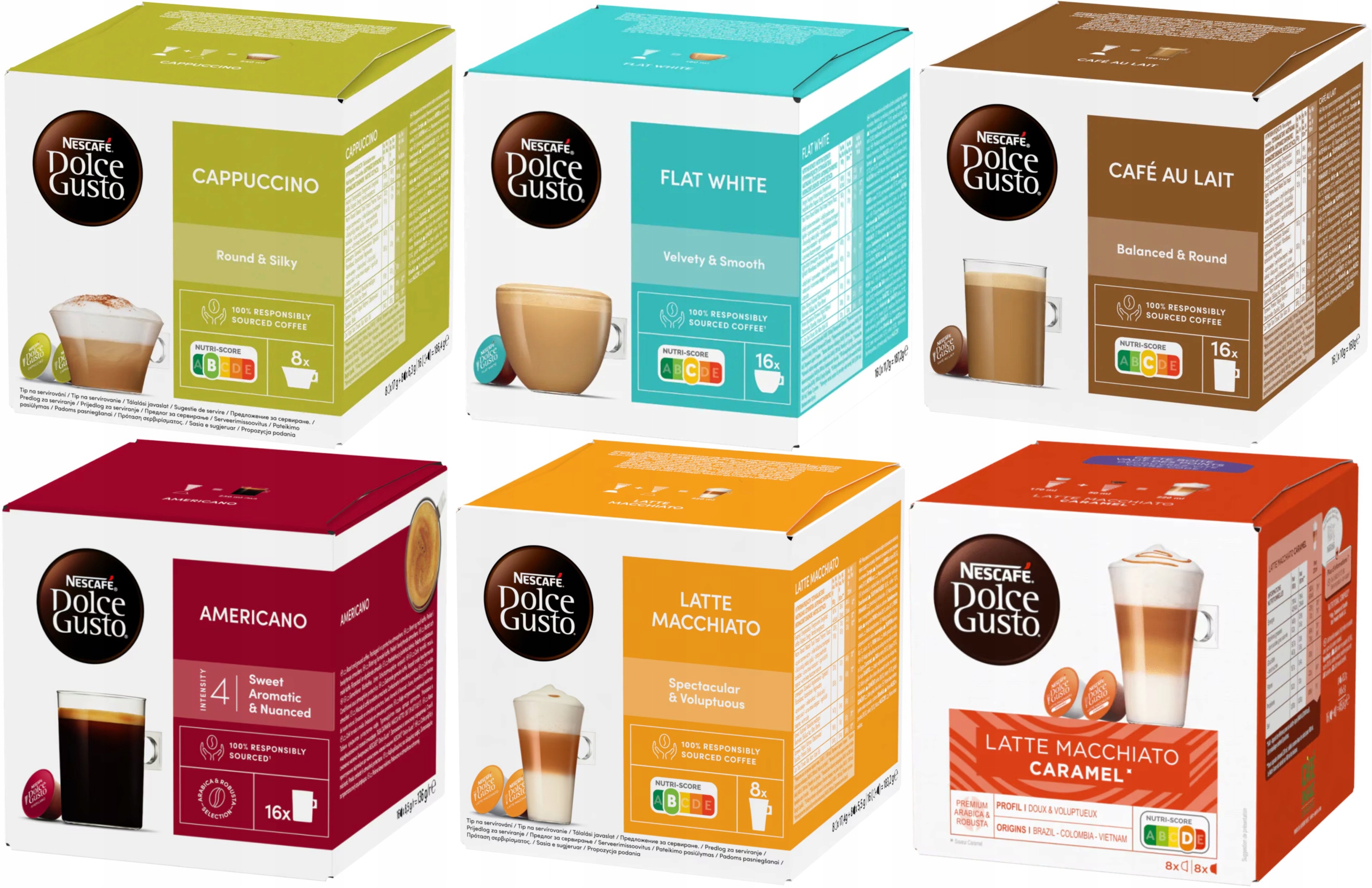 Kapsle Nescafe Dolce Gusto Sada 6 x 16