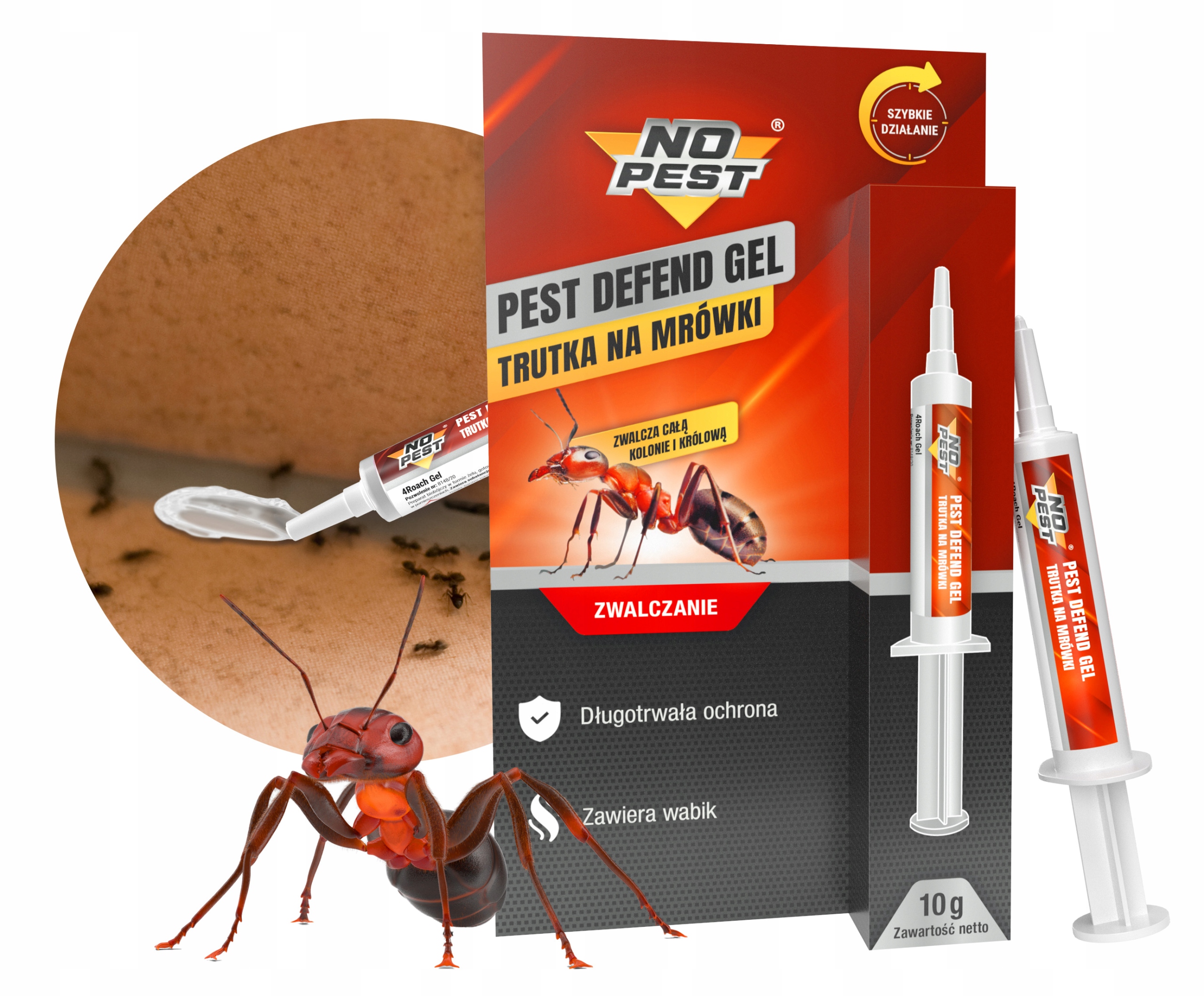 SKUTECZNY PREPARAT ŚRODEK TRUTKA ŻEL NA MRÓWKI FARAONA MROWISKA NO PEST