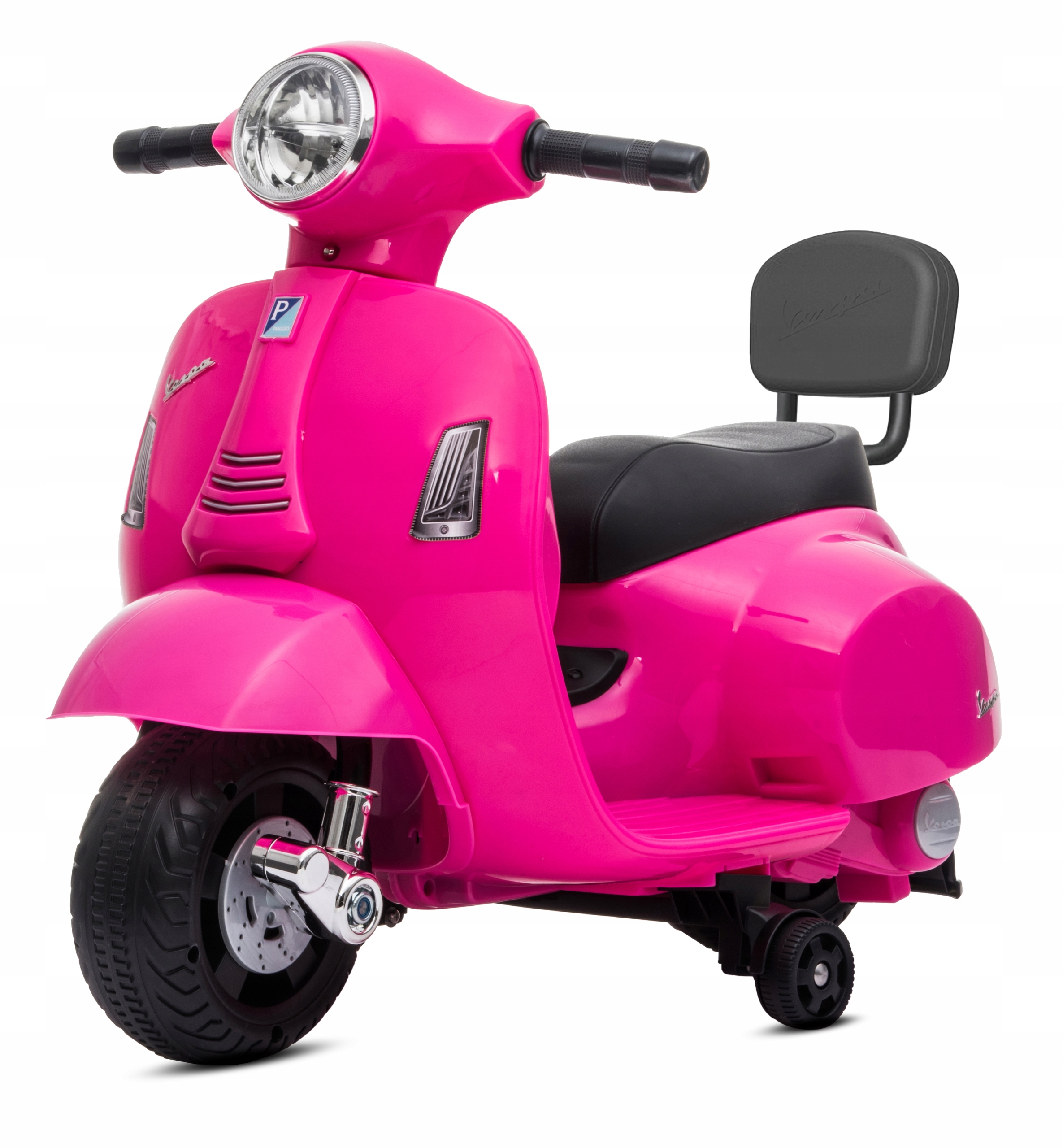 Skuter dla dziecka elektryczny Motor Jeździk Vespa akumulator oparcie 1x35W
