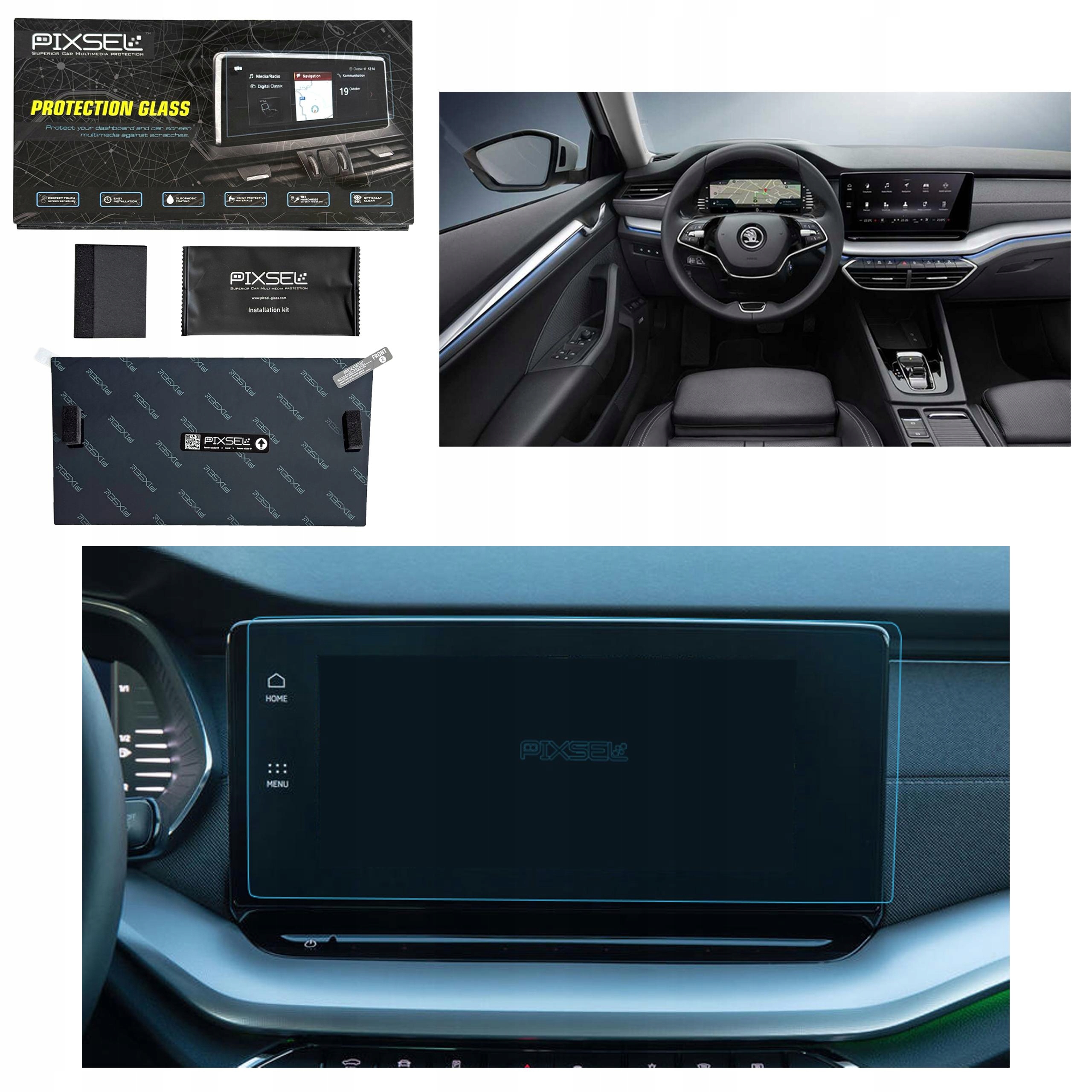 Antyodciskowe Matowe Szkło Ochronne Skoda OCTAVIA-13.4“ 2024-na monitor