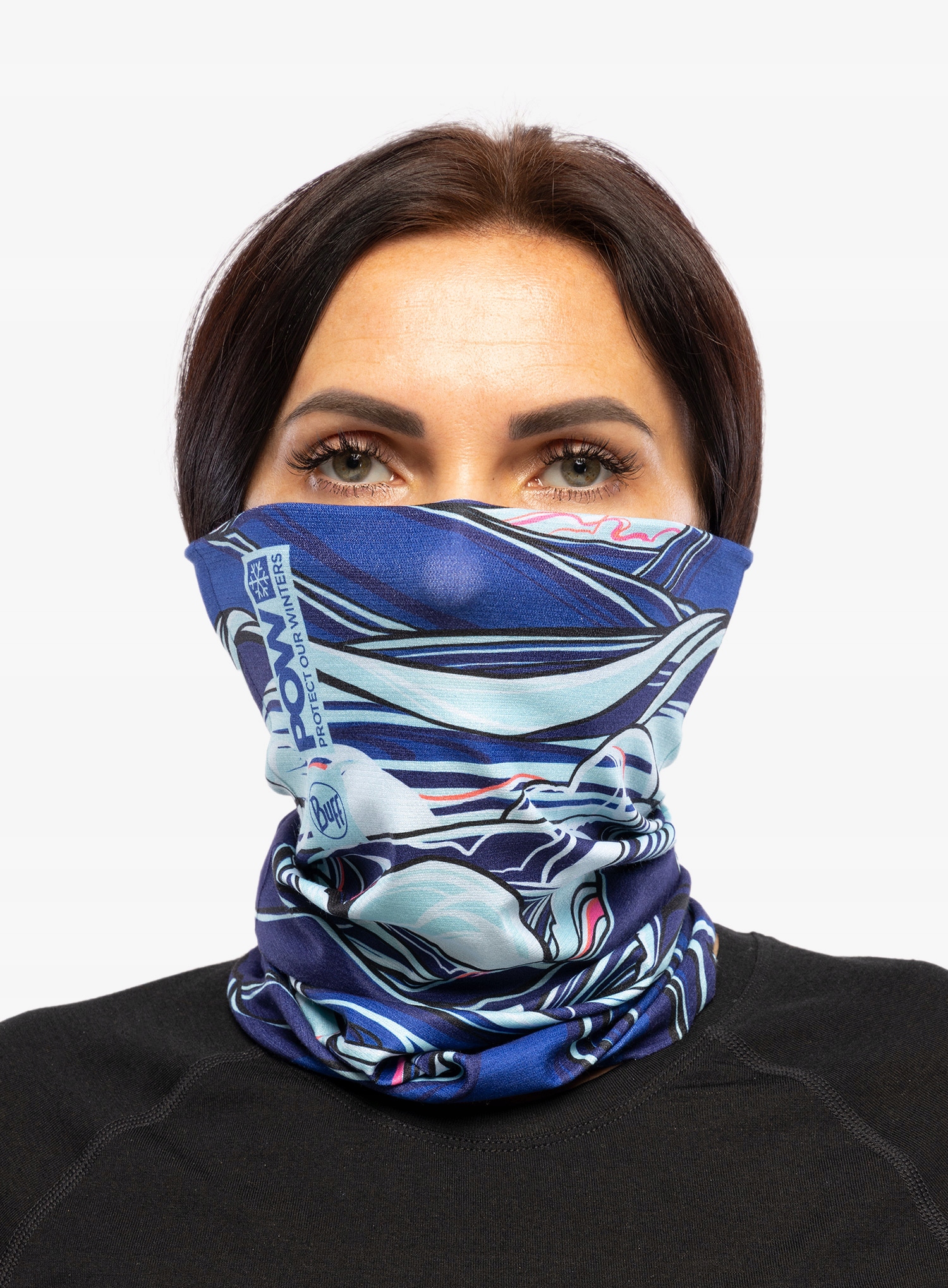 Chusta wielofunkcyjna Buff Coolnet UV - glacial lake blue Kolor niebieski