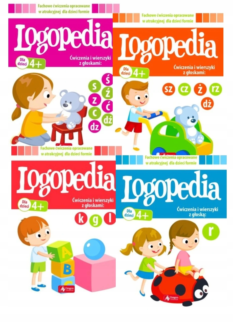 

Logopedia Zestaw 4w1 ćwiczenia wierszyki
