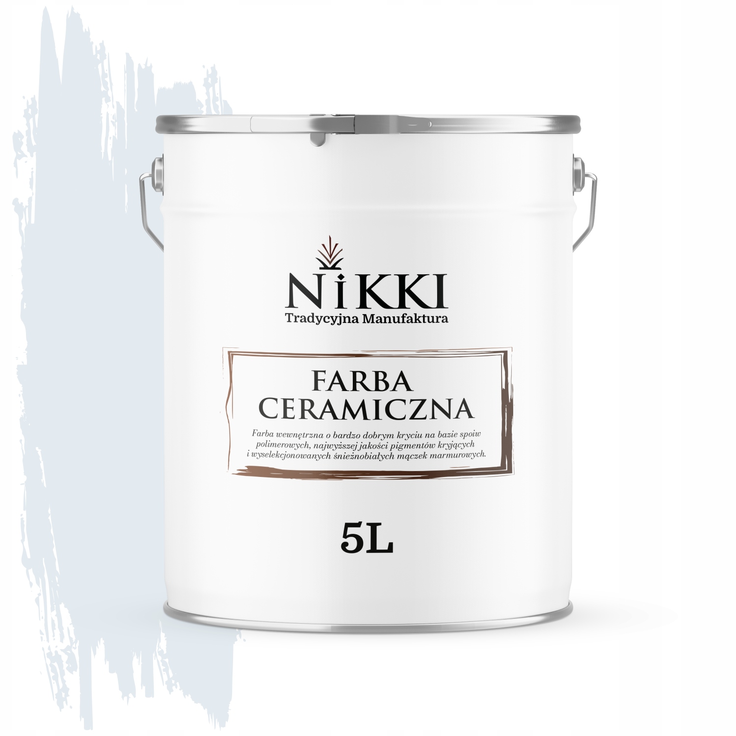 Keramická Stropná Farba Biela Zlomená Do Modrej H0179 Hlboká Matná 5L