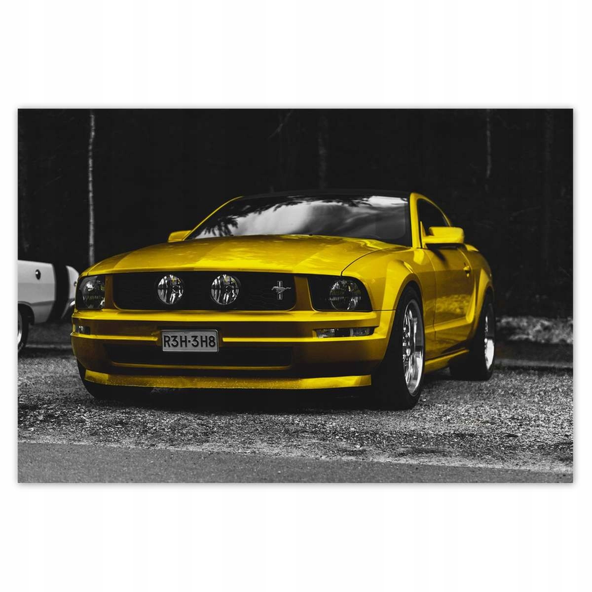 Plakáty 200x135 Žlutý Ford Mustang