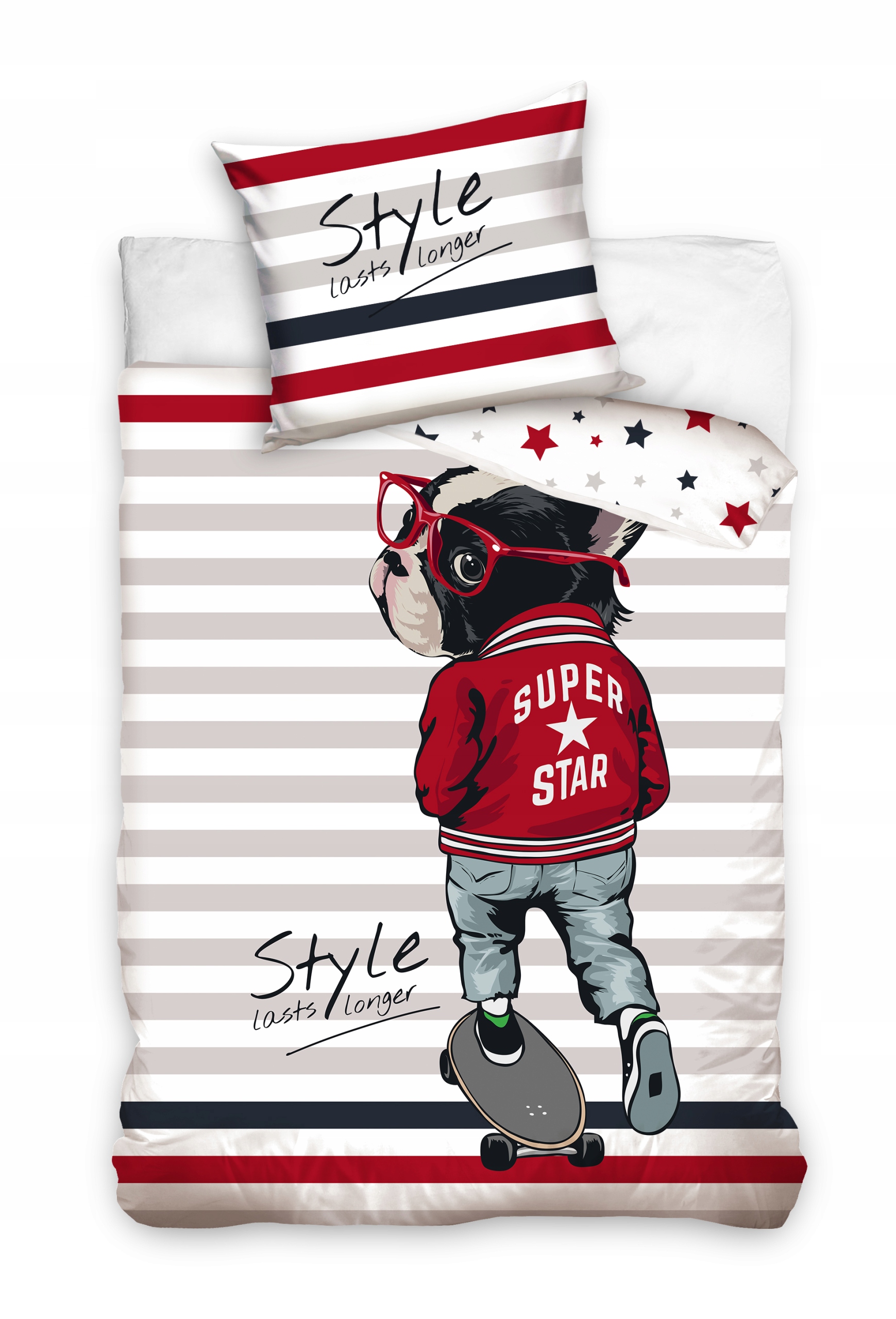 

Pościel Pies Buldog Star 140x200 bawełna