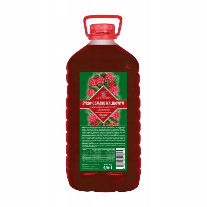 Syrop o smaku malinowym Victoria Cymes 4,96 L