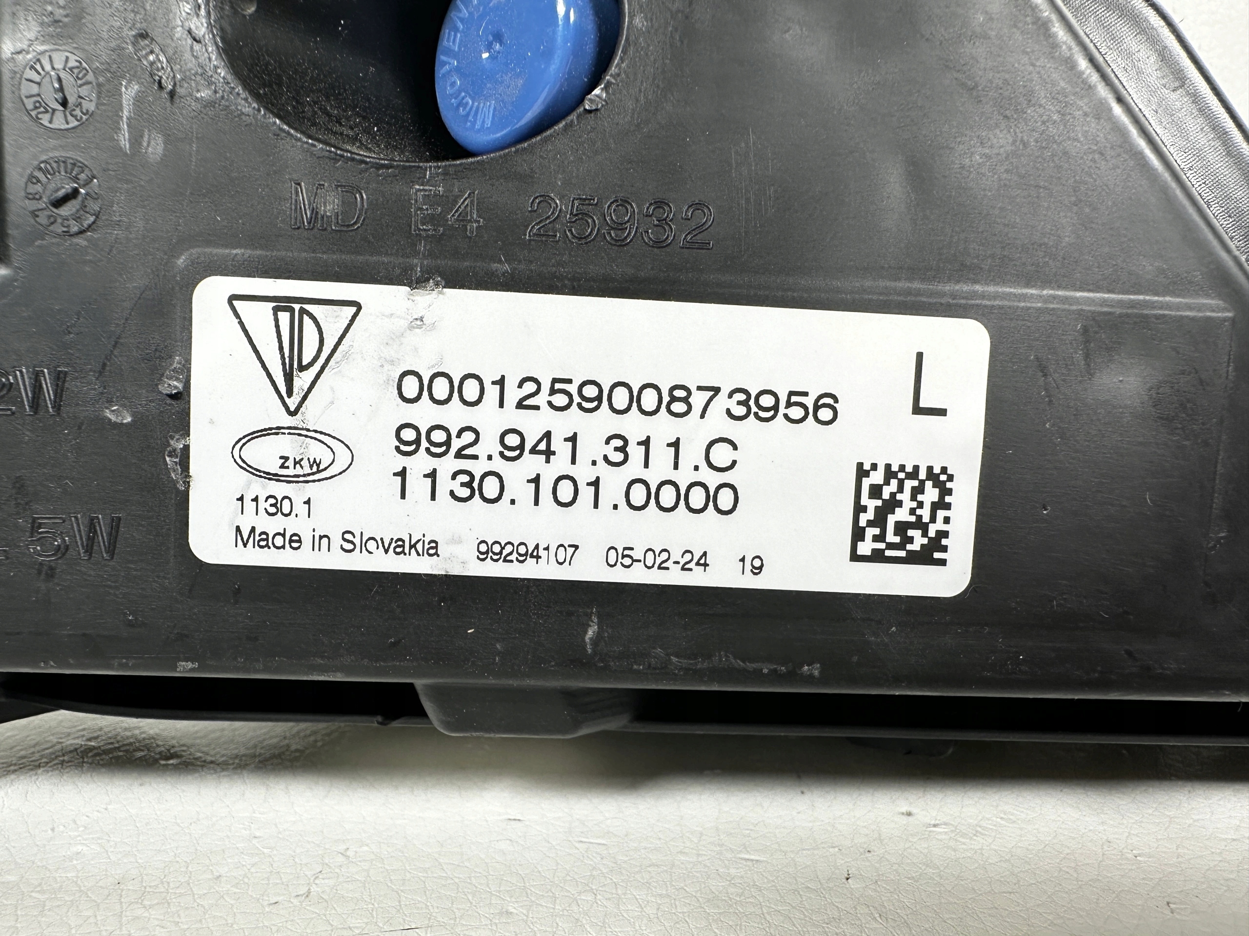 PORSCHE CARRERA 992 Nebelscheinwerfer LED links 992941311C