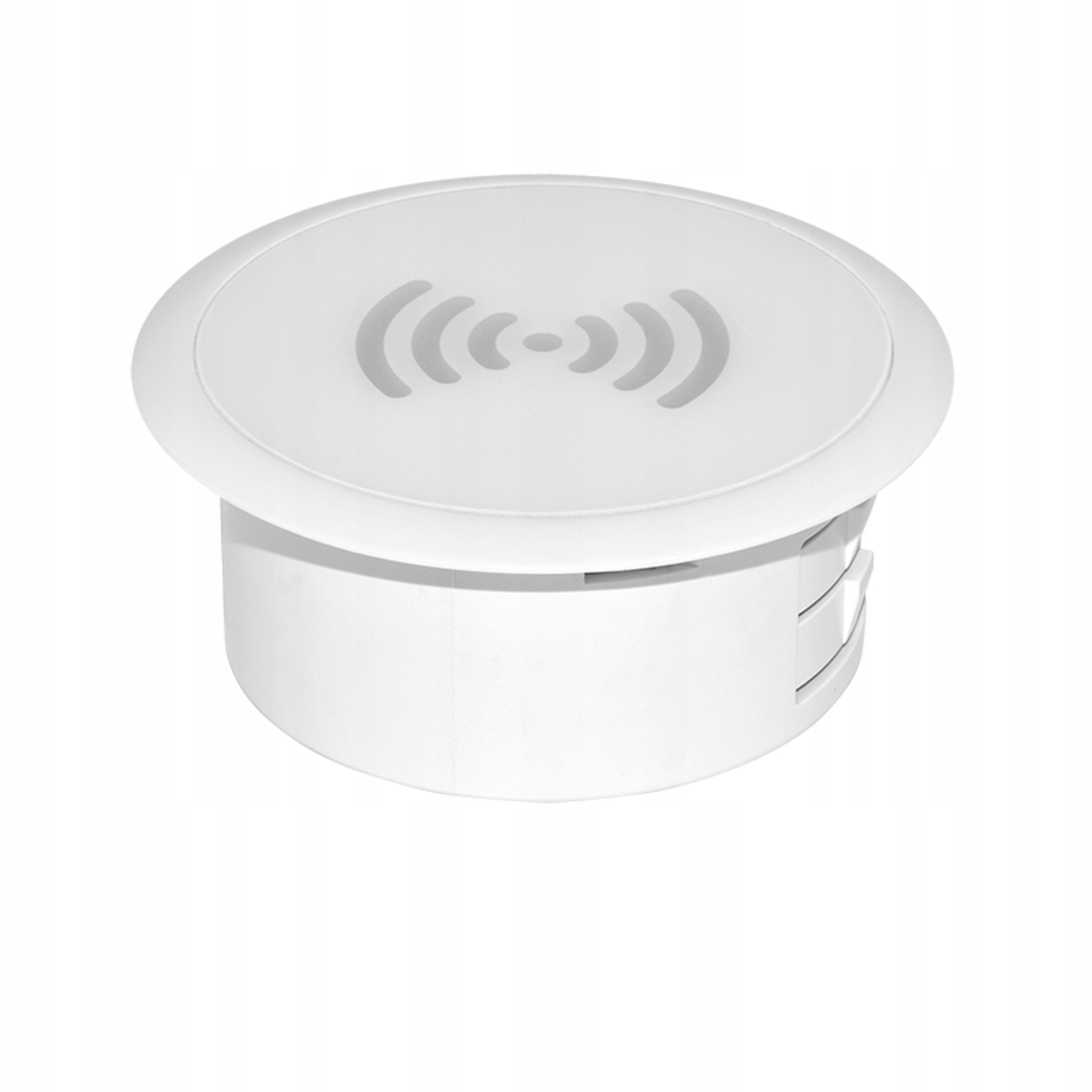 Solight vestavná bezdrátová nabíječka 15W, bílá, průměr 60mm, Qi