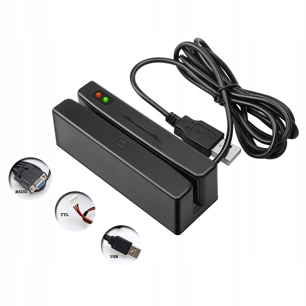 SZiTW Reader MSR98 USB Credit Card Reader 3 All Tracks Hi/Lo Data Collector Producent Inna