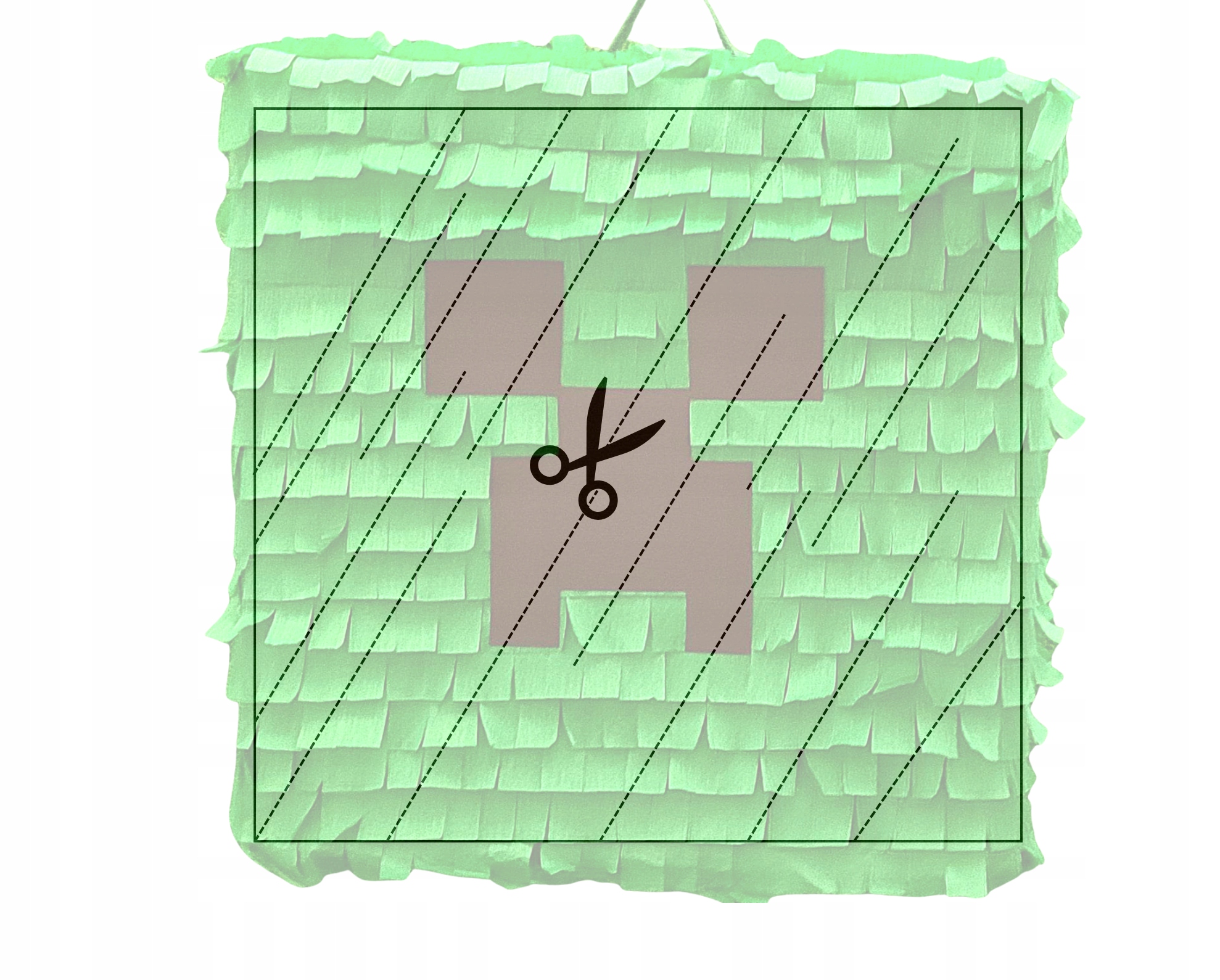 PINIATA Minecraft 120 CM Solidna Wysokość produktu 30 cm