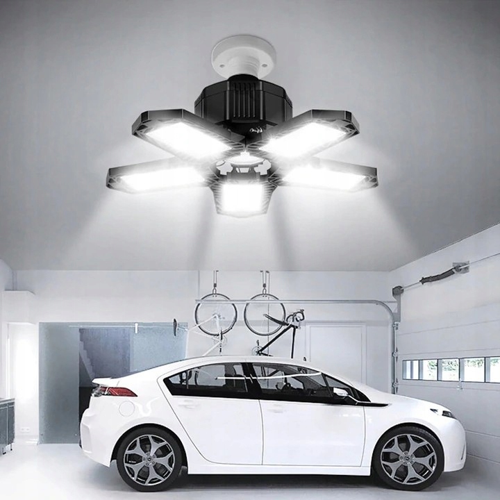 LAMPA WARSZTATOWA 80W SUFITOWA ROBOCZA ŻARÓWKA E27 Źródło światła LED