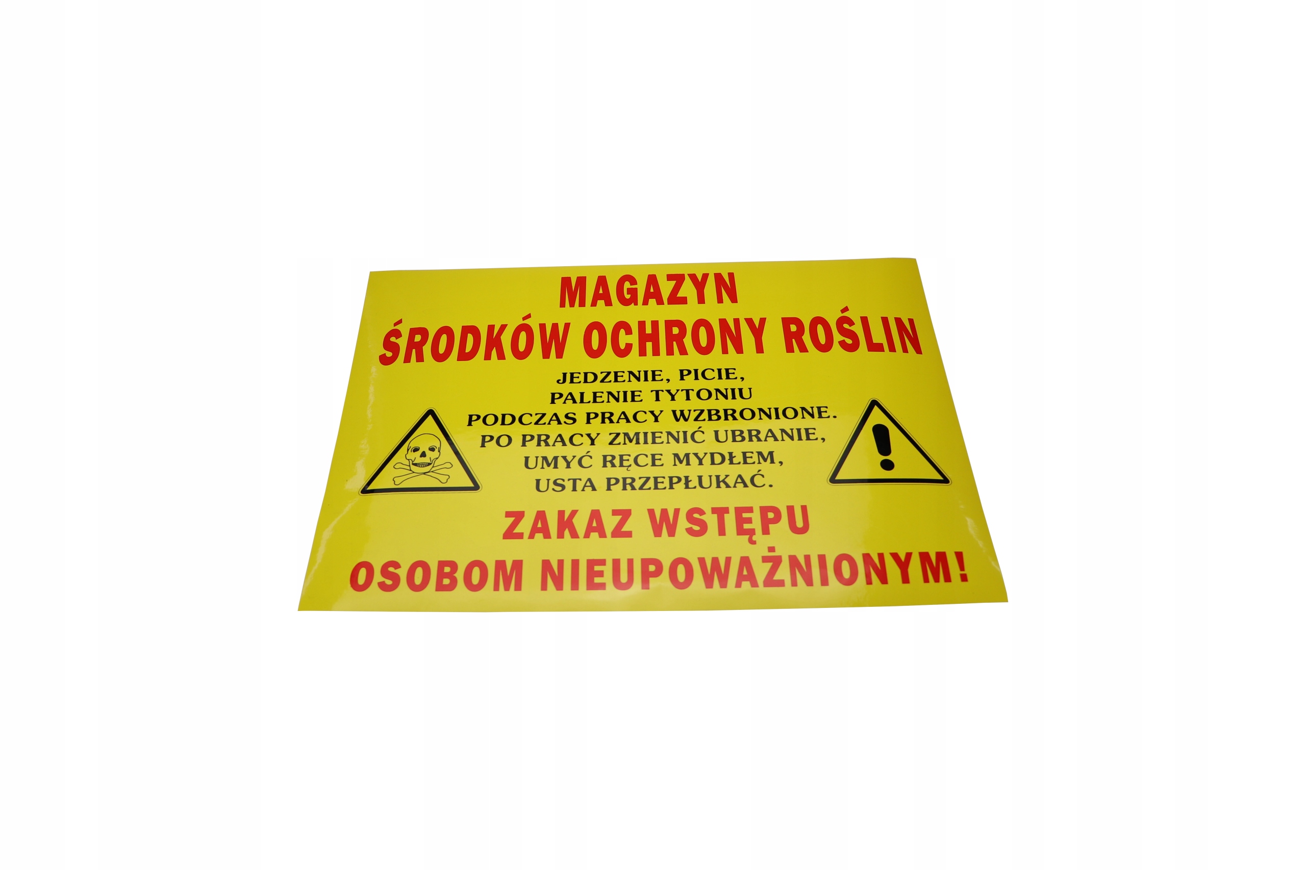 

Etykieta magazyn środków ochrony roślin
