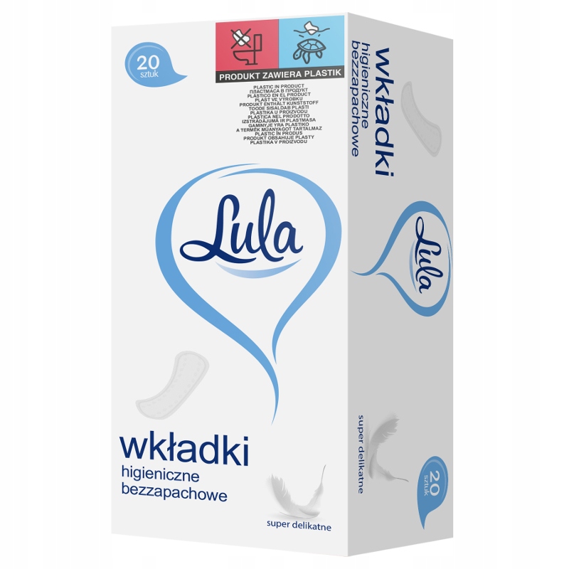 

Lula Wkładki Higieniczne Bezzapachowe 20 Sztuk
