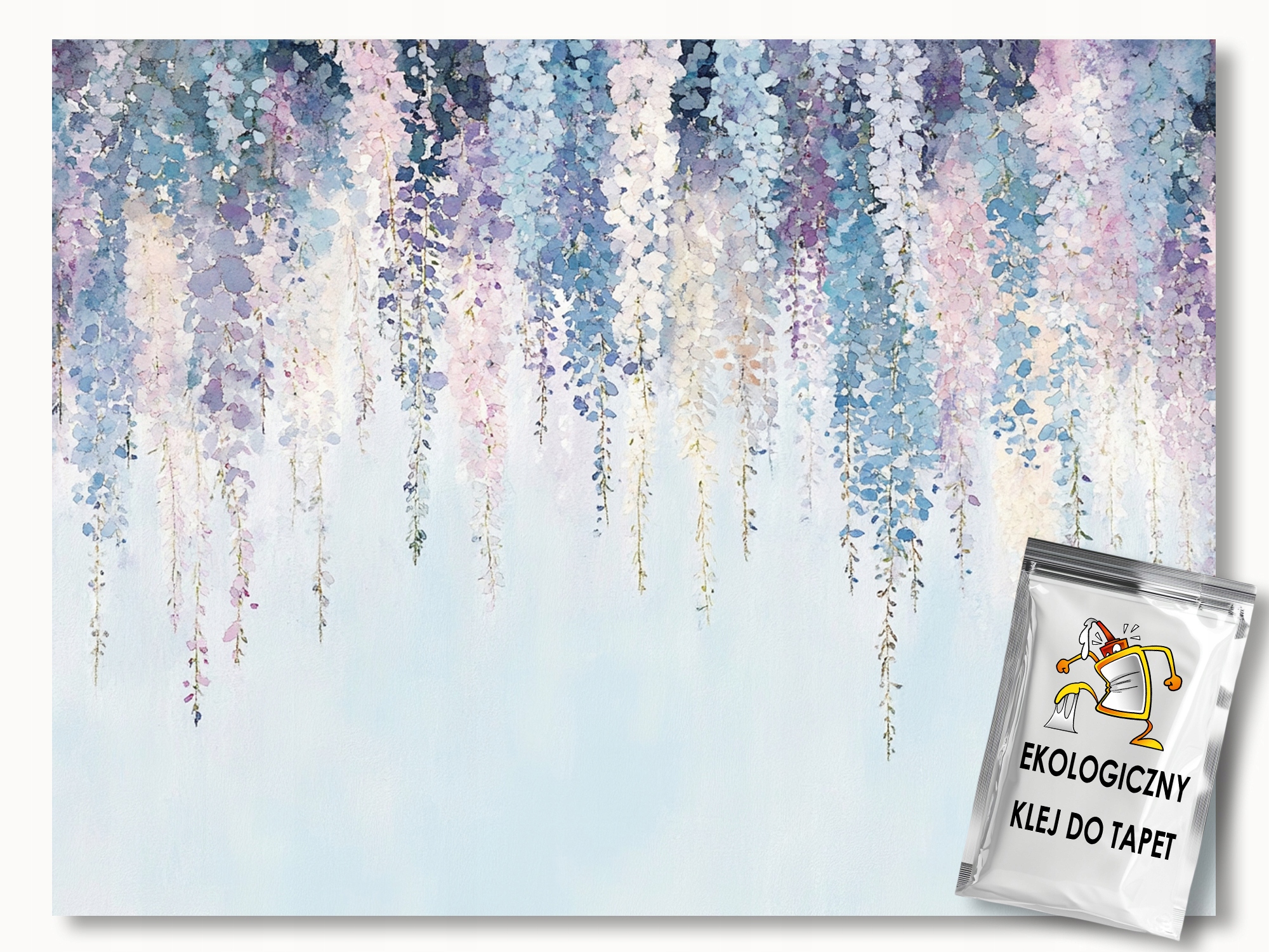Vliesová fototapeta Akvarelová zahrada Stromek Květiny Wisteria 254x184 130g
