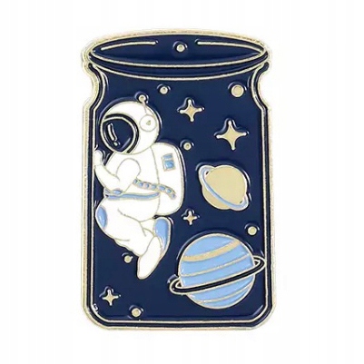 

Pinets przypinka Astronauta Słoik Kosmos Planety