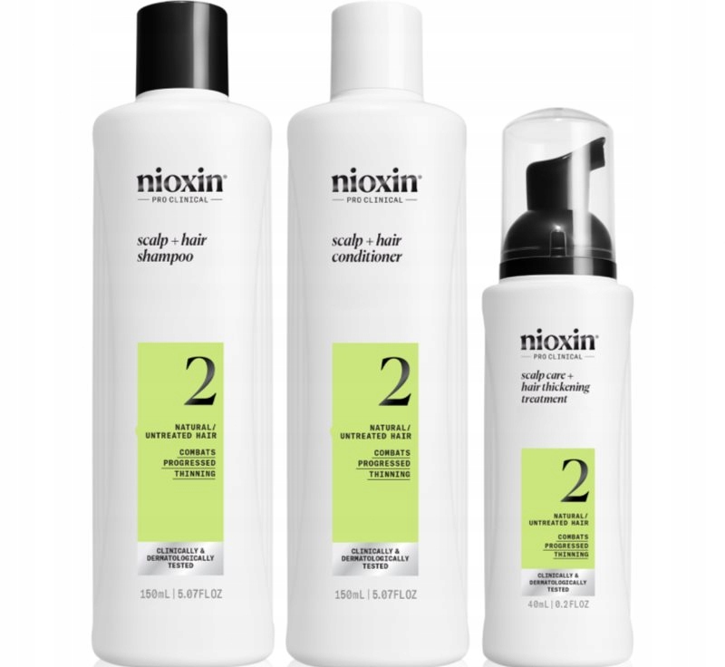 Nioxin System 2 zestaw upominkowy do rzednących włosów 3 szt.