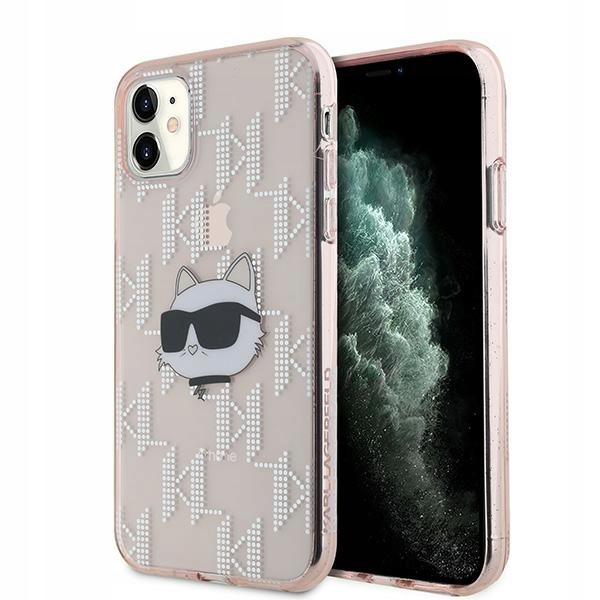 Pouzdro Karl Lagerfeld KLHCN61HKLPCHP iPhone 11 Xr 6.1" růžové/pink hardcase